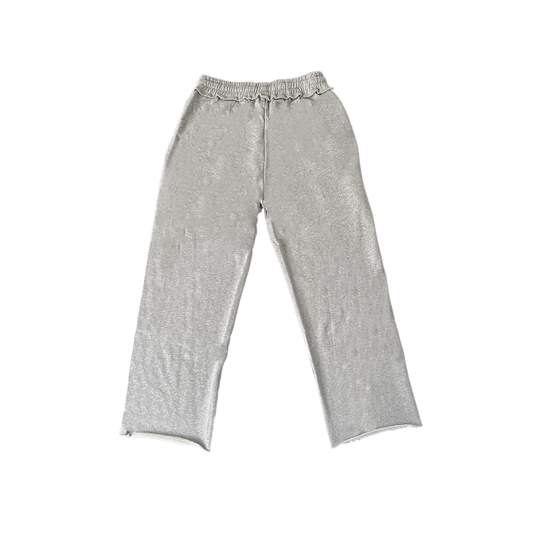 baggy wide-leg sweatpants gray.