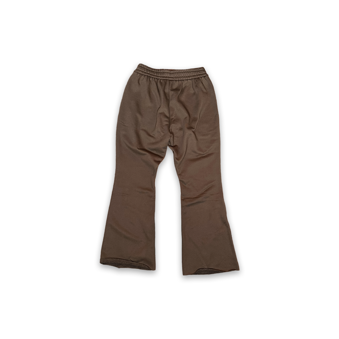 Flare Cargo Sweatpants (Brown)